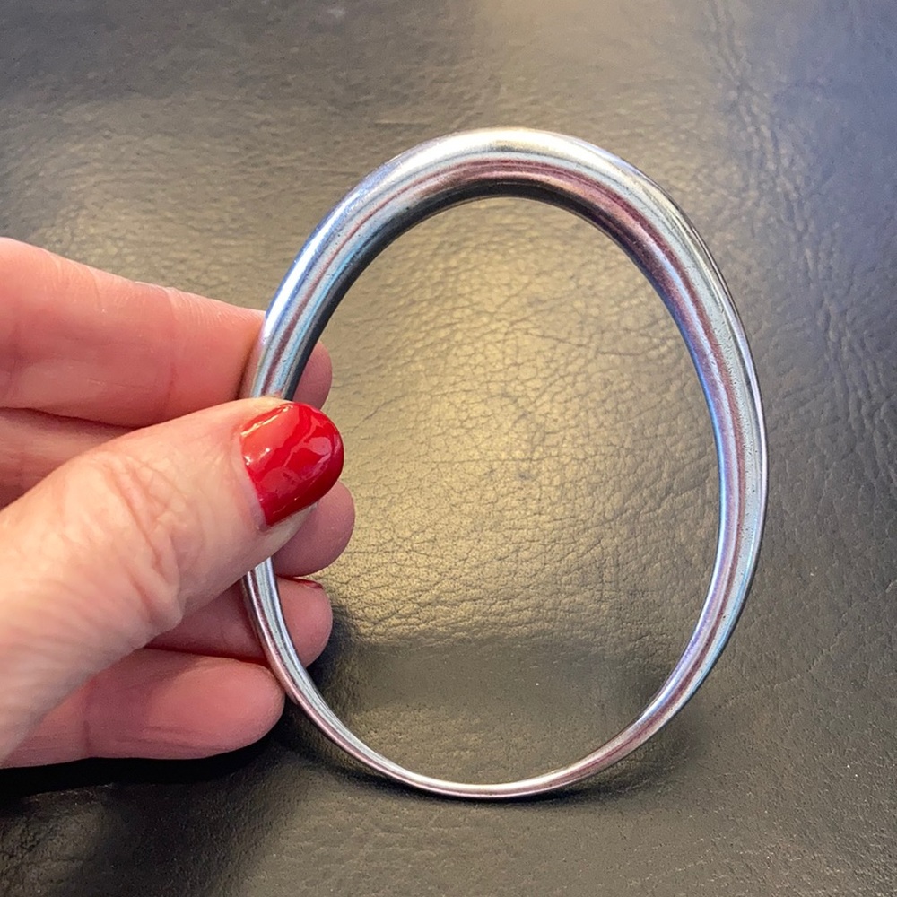 Ted Muehling sterling silver oval bangle